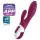 Satisfyer Heated Affair - вибратор с клиторна приставка и подгряване - червен