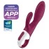 Satisfyer Heated Affair - вибратор с клиторна приставка и подгряване - червен