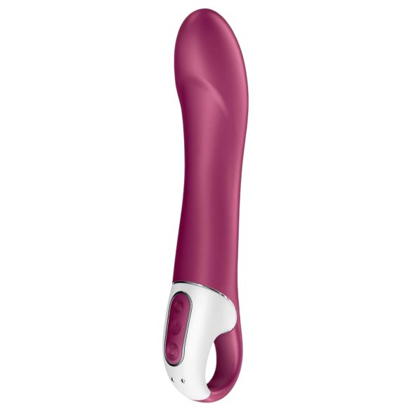 Satisfyer Big Heat - презареждащ се G-точка вибратор с подгряване - червен