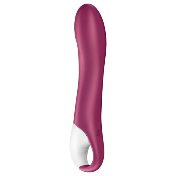 Satisfyer Big Heat - презареждащ се G-точка вибратор с подгряване - червен