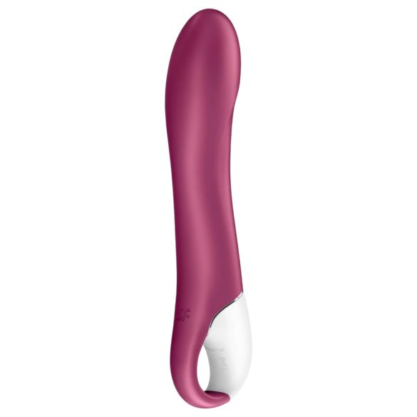 Satisfyer Big Heat - презареждащ се G-точка вибратор с подгряване - червен
