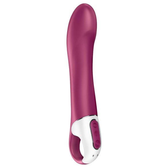 Satisfyer Big Heat - презареждащ се G-точка вибратор с подгряване - червен