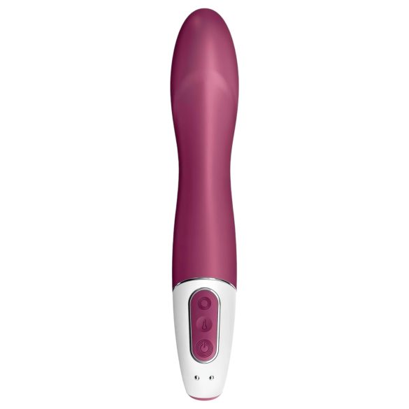 Satisfyer Big Heat - презареждащ се G-точка вибратор с подгряване - червен