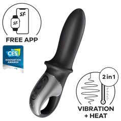   Satisfyer Hot Passion - интелигентен загряващ анален вибратор (черен)