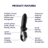 Satisfyer Hot Passion - анален вибратор с подгряване - черен
