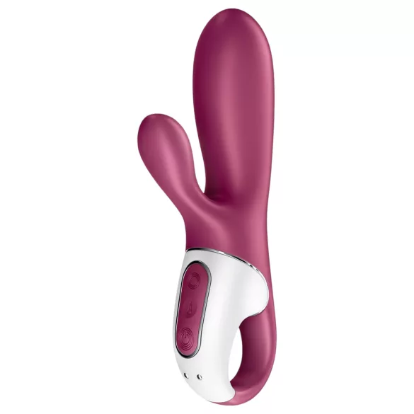 Satisfyer Hot Bunny - вибратор с нагряващо се клиторно раменце с управление чрез приложение (червен)