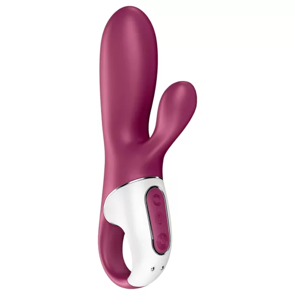 Satisfyer Hot Bunny - вибратор с нагряващо се клиторно раменце с управление чрез приложение (червен)