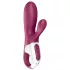 Satisfyer Hot Bunny - вибратор с нагряващо се клиторно раменце с управление чрез приложение (червен)