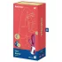Satisfyer Hot Bunny - вибратор с нагряващо се клиторно раменце с управление чрез приложение (червен)