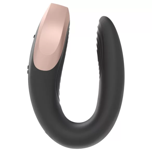 Satisfyer Double Love - вибратор за двойки с дистанционно управление - черен