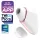 Satisfyer Love Triangle - вибратор за клитор с въздушни вълни с управление чрез приложение (бял)