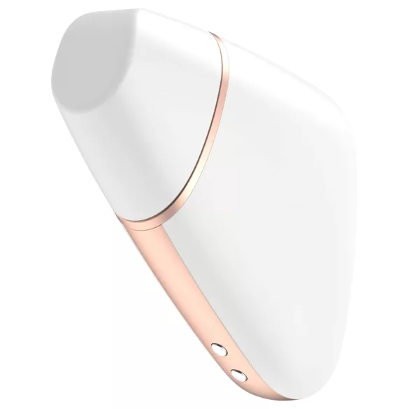 Satisfyer Love Triangle - вибратор за клитор с въздушни вълни с управление чрез приложение (бял)