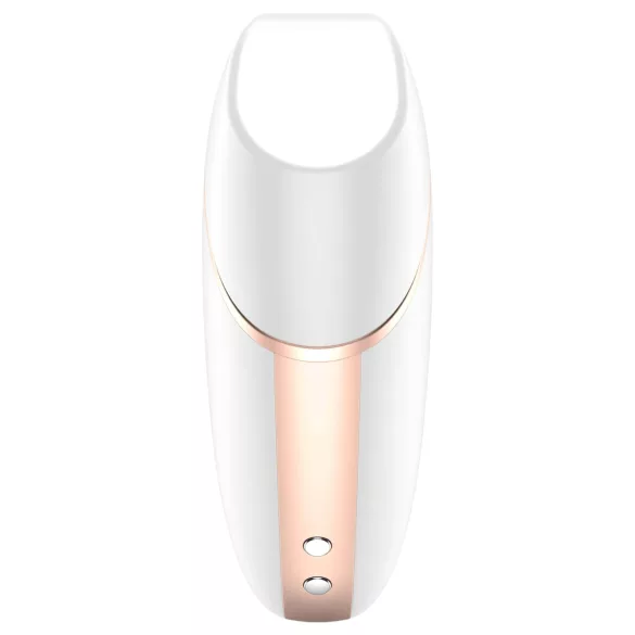 Satisfyer Love Triangle - вибратор за клитор с въздушни вълни с управление чрез приложение (бял)