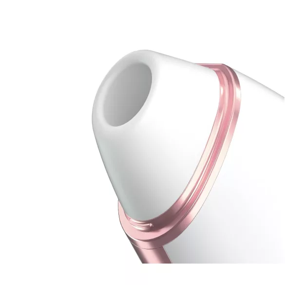 Satisfyer Love Triangle - вибратор за клитор с въздушни вълни с управление чрез приложение (бял)