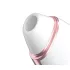 Satisfyer Love Triangle - вибратор за клитор с въздушни вълни с управление чрез приложение (бял)