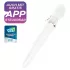 Satisfyer Double Wand-er - вибратор масажор с управление чрез приложение (бял)