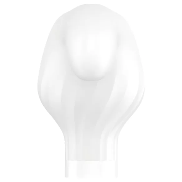 Satisfyer Double Wand-er - вибратор масажор с управление чрез приложение (бял)