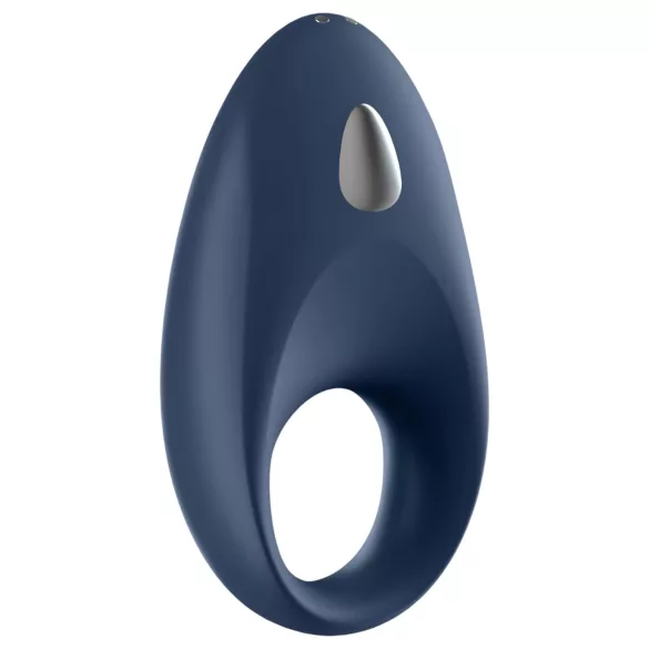 Satisfyer Mighty One - вибриращ пръстен за пенис - смарт, син