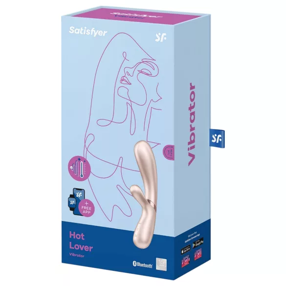 Satisfyer Hot Lover - вибратор с управление чрез приложение (сребърен)