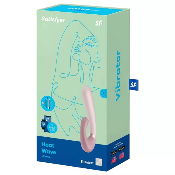 Satisfyer Heat Wave - вибратор с подгряване, управляван чрез приложение (бежов)