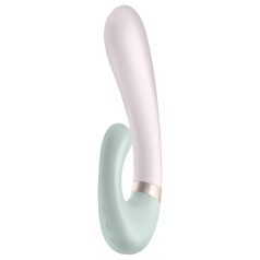   Satisfyer Heat Wave - умен, затоплящ вибратор с ръка (мента)