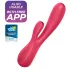 Satisfyer Mono Flex - вибратор с управление чрез приложение (червен)