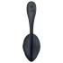 Satisfyer Ribbed Petal - носимо вибриращо яйце с дистанционно управление (черно)