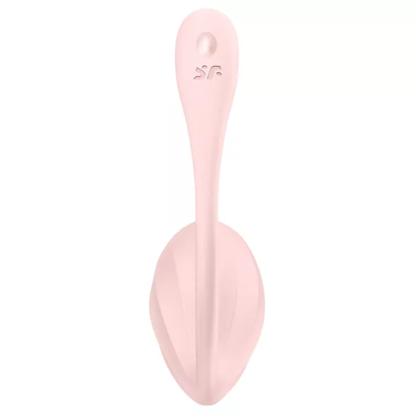 Satisfyer Ribbed Petal - носимо вибриращо яйце с радио управление (розово)
