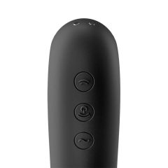   Satisfyer Dual Kiss - вагинален и клиторен вибратор с възможност за презареждане (черен)
