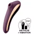 Satisfyer Dual Kiss - вибратор 2 в 1 за вагина и клитор - лилав