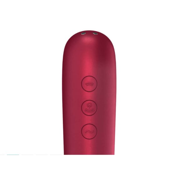 Satisfyer Dual Love - интелигентен вагинален и клиторен вибратор (червен)
