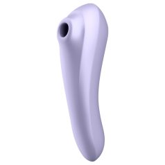   Satisfyer Dual Pleasure - интелигентен 2в1 лилав вибратор с въздушни вълни