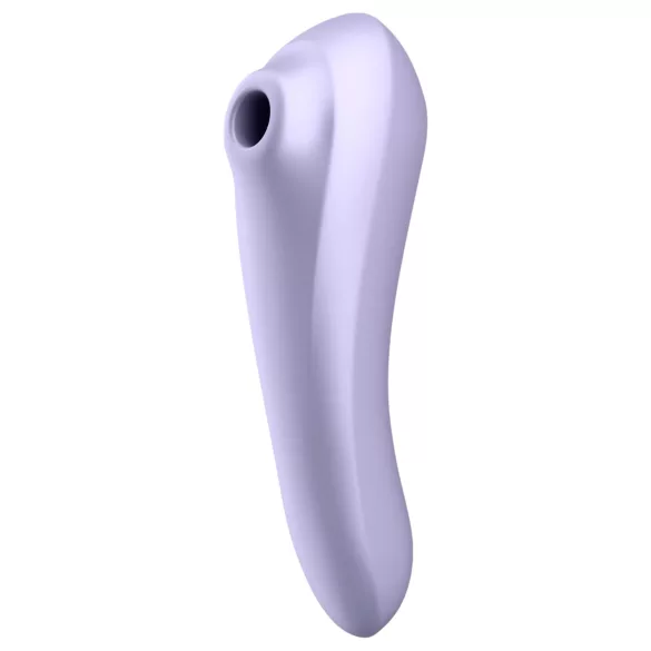 Satisfyer Dual Pleasure - вибратор 2 в 1 с въздушни вълни, управляван чрез приложение (лилав)