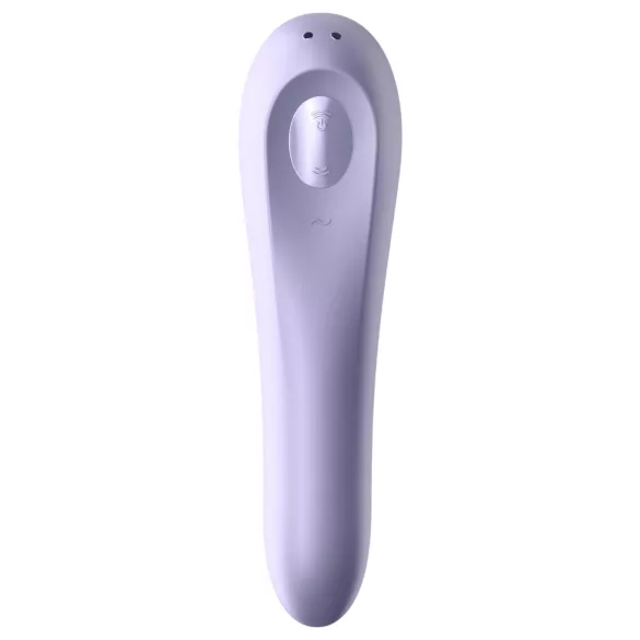 Satisfyer Dual Pleasure - вибратор 2 в 1 с въздушни вълни, управляван чрез приложение (лилав)
