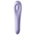 Satisfyer Dual Pleasure - вибратор 2 в 1 с въздушни вълни, управляван чрез приложение (лилав)