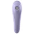 Satisfyer Dual Pleasure - вибратор 2 в 1 с въздушни вълни, управляван чрез приложение (лилав)