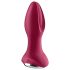 Satisfyer Rotator Plug 2 - акумулаторен анален вибратор с мъниста (червен)