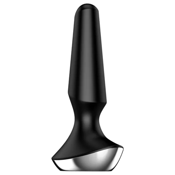 Satisfyer Plug-ilicious 2 - вибратор за анална стимулация с управление чрез приложение (черен)
