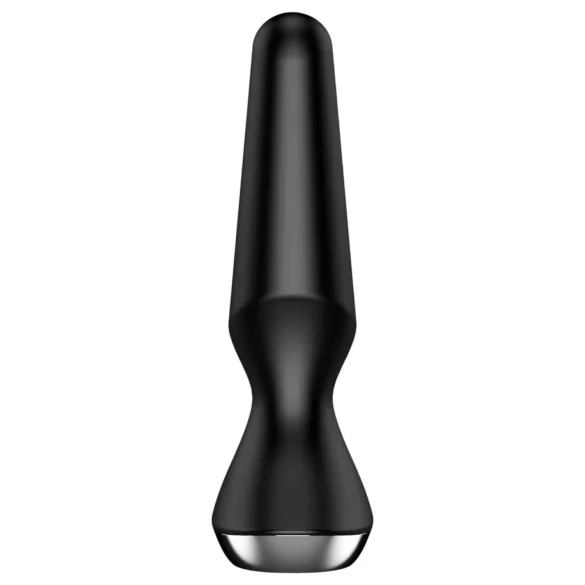 Satisfyer Plug-ilicious 2 - вибратор за анална стимулация с управление чрез приложение (черен)