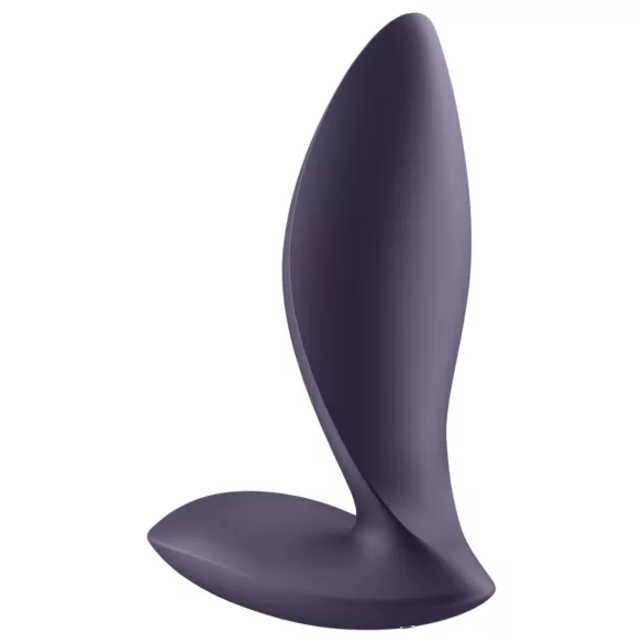 Satisfyer Power Plug - анален вибратор с управление чрез приложение (лилав)