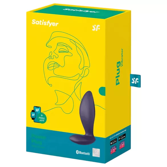 Satisfyer Power Plug - анален вибратор с управление чрез приложение (лилав)