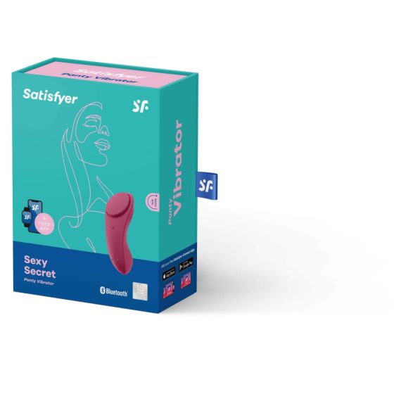 Satisfyer Sexy Secret - интелигентен водоустойчив вибратор на клитора (бордо)