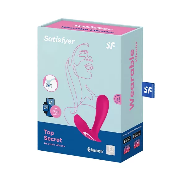 Satisfyer Top Secret - вибратор с управление чрез приложение (розов)