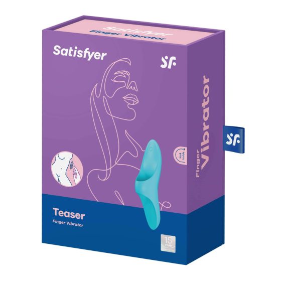 Satisfyer Teaser - презареждащ се, водоустойчив вибратор за пръсти (тюркоаз)
