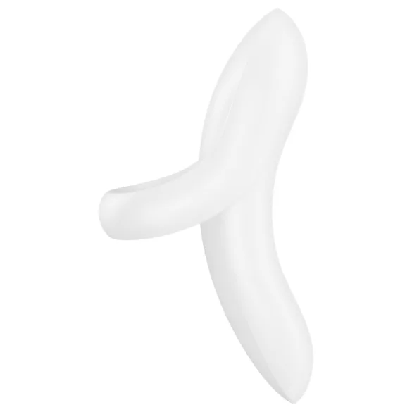 Satisfyer Bold Lover - вибратор за пръст - акумулаторен, водоустойчив, бял