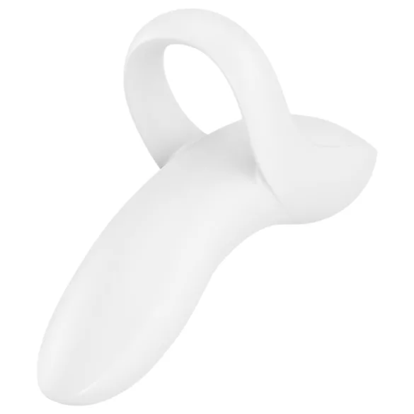 Satisfyer Bold Lover - вибратор за пръст - акумулаторен, водоустойчив, бял