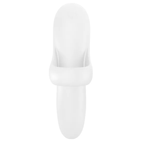 Satisfyer Bold Lover - вибратор за пръст - акумулаторен, водоустойчив, бял