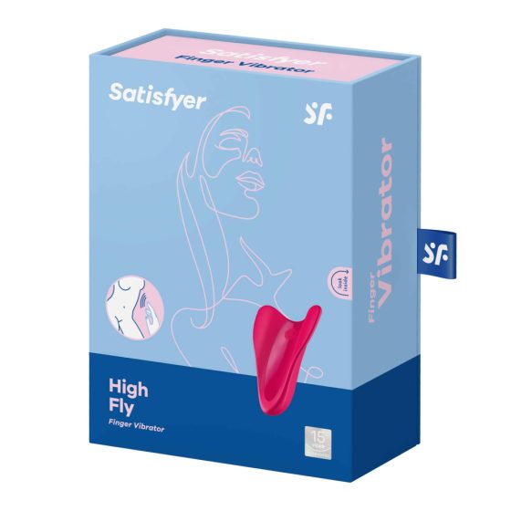 Satisfyer High Fly - Водоустойчив клиторен вибратор с батерии (пурпурен)