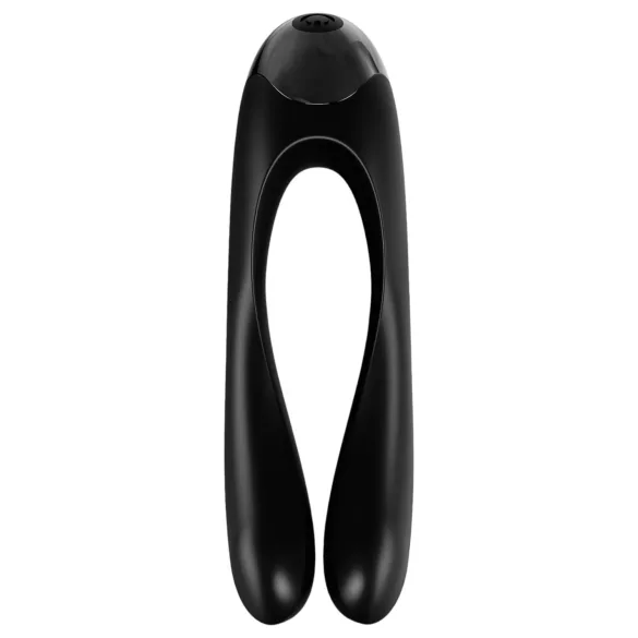 Satisfyer Candy Cane - вибратор с две рамена - акумулаторен, водоустойчив, черен