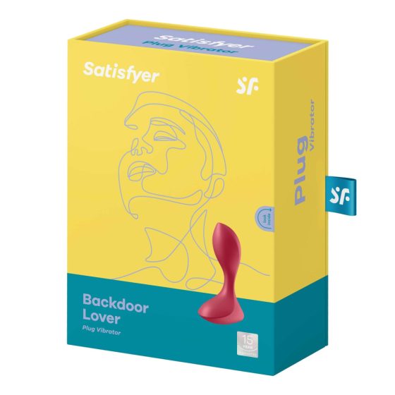 Satisfyer Backdoor Lover - Акумулаторни, водоустойчиви анални вибратори (червени)